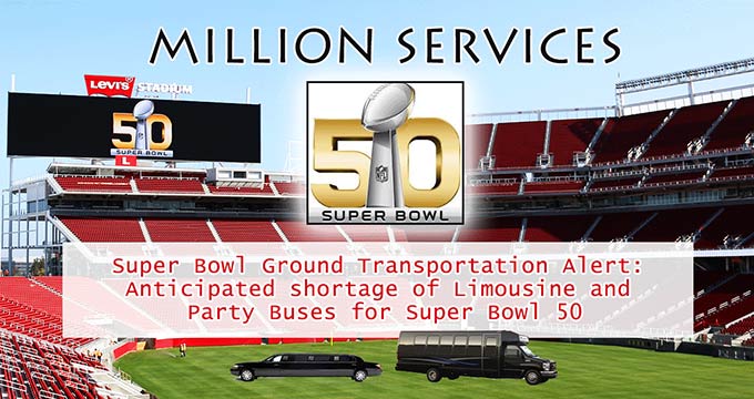 Super Bowl 50 San Francisco Party Bus & Limo Rental