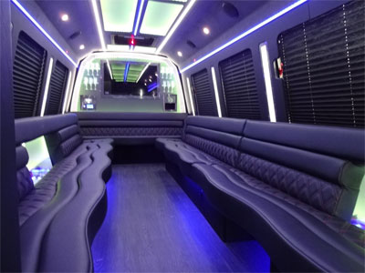 15-20 Passenger Party Bus for rental service in San Francisco & the Bay Area, Napa and Sonoma