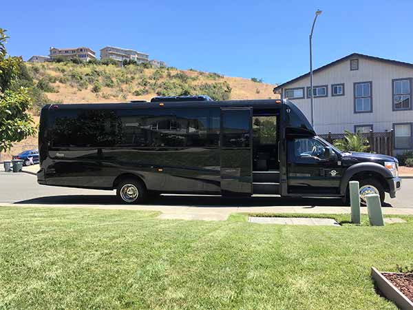 27-passenger Limo Bus rental for San Francisco & the Bay Area